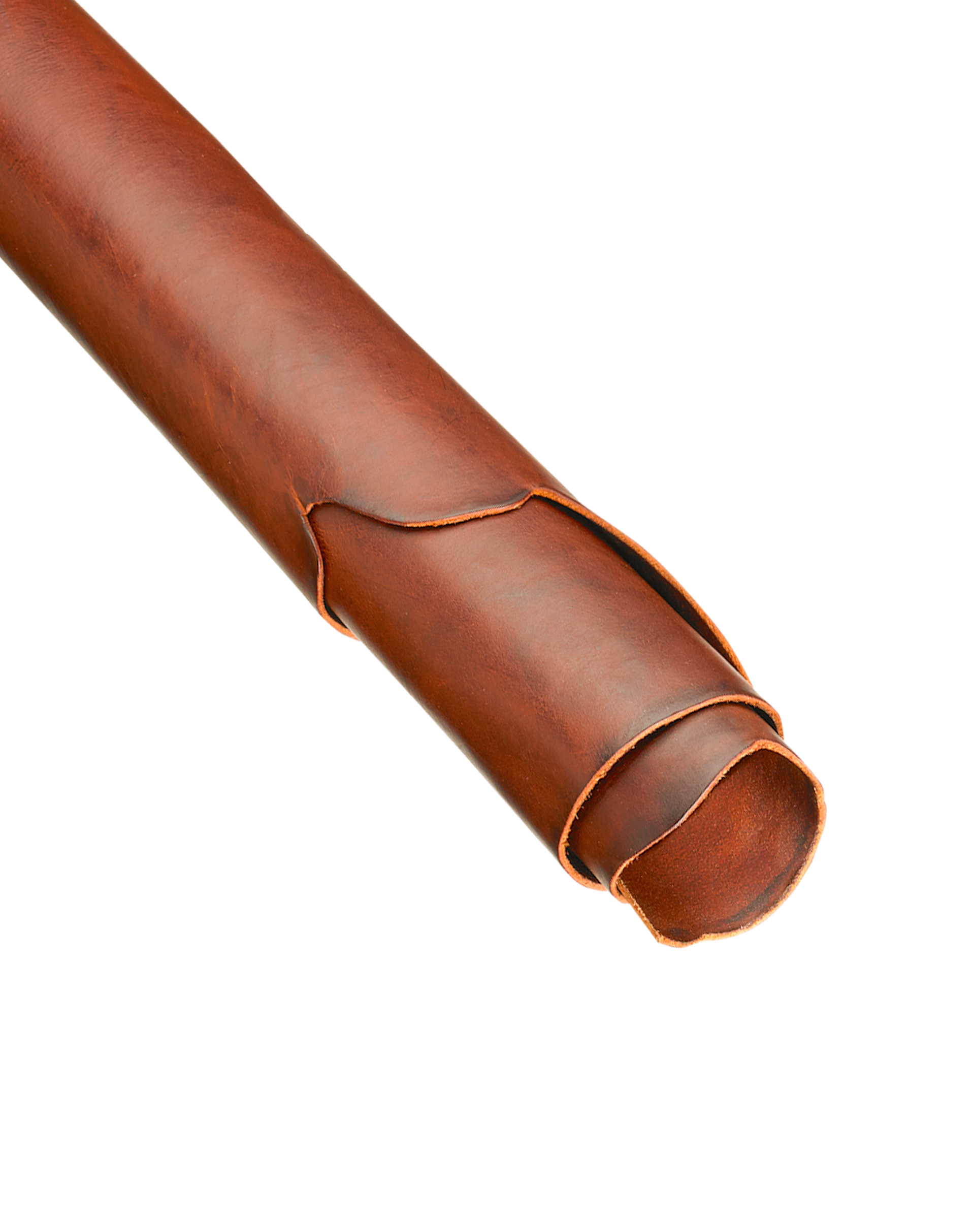 Cognacfarget lær, 1,46-1,7 kvm