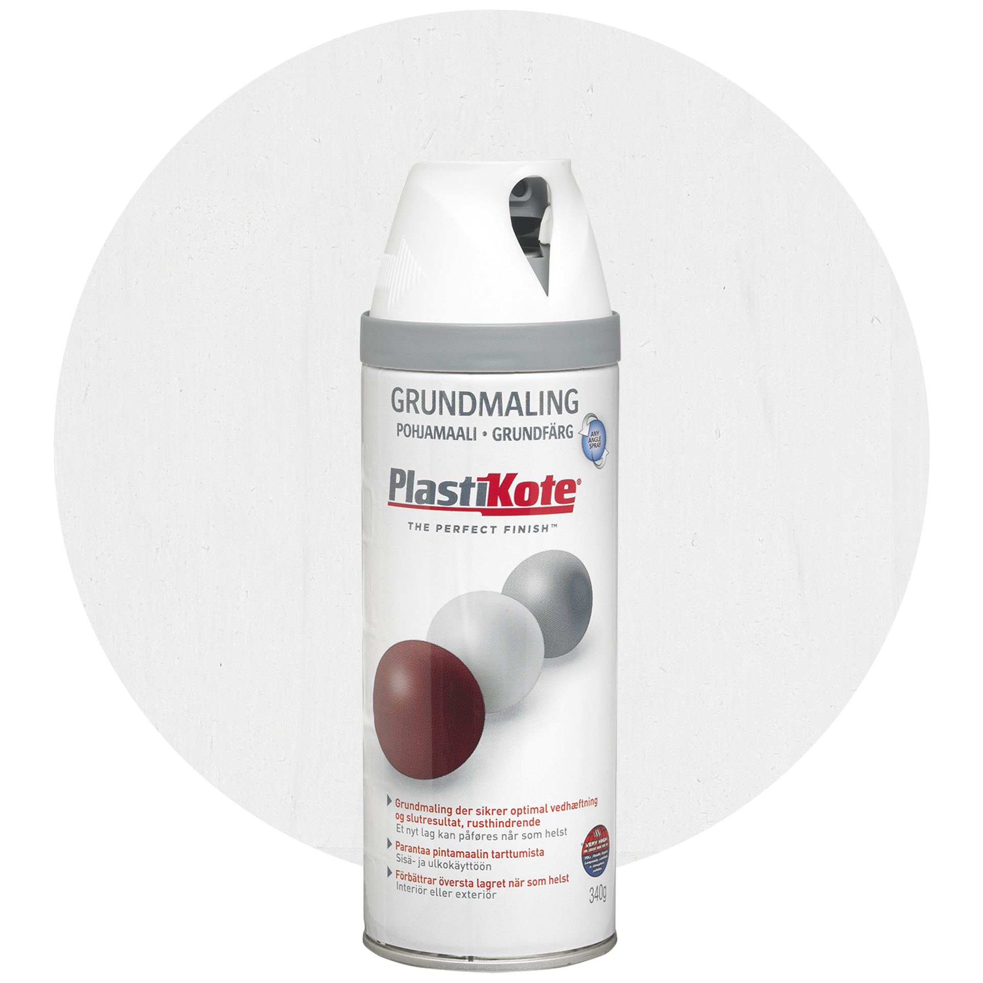 PlastiKote Sprayfärg primer, vit